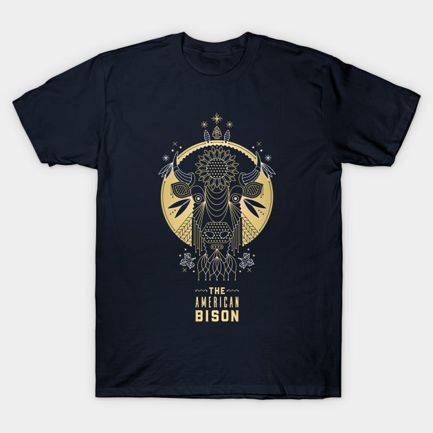 Bison T-Shirt by CatCoq